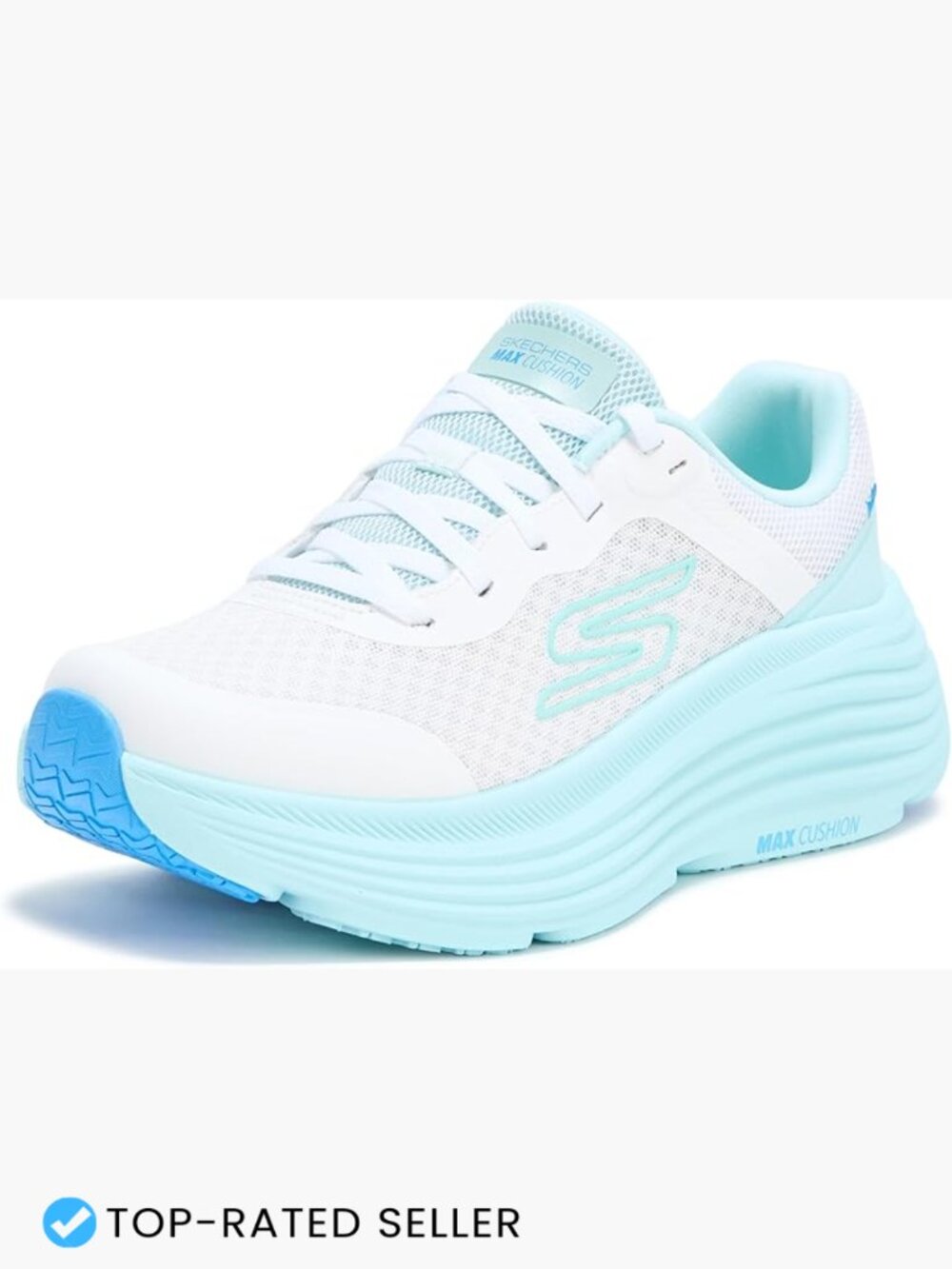 Max Cushioning Running Shoes Lace-Up Breathable Mesh Lightweight Washable